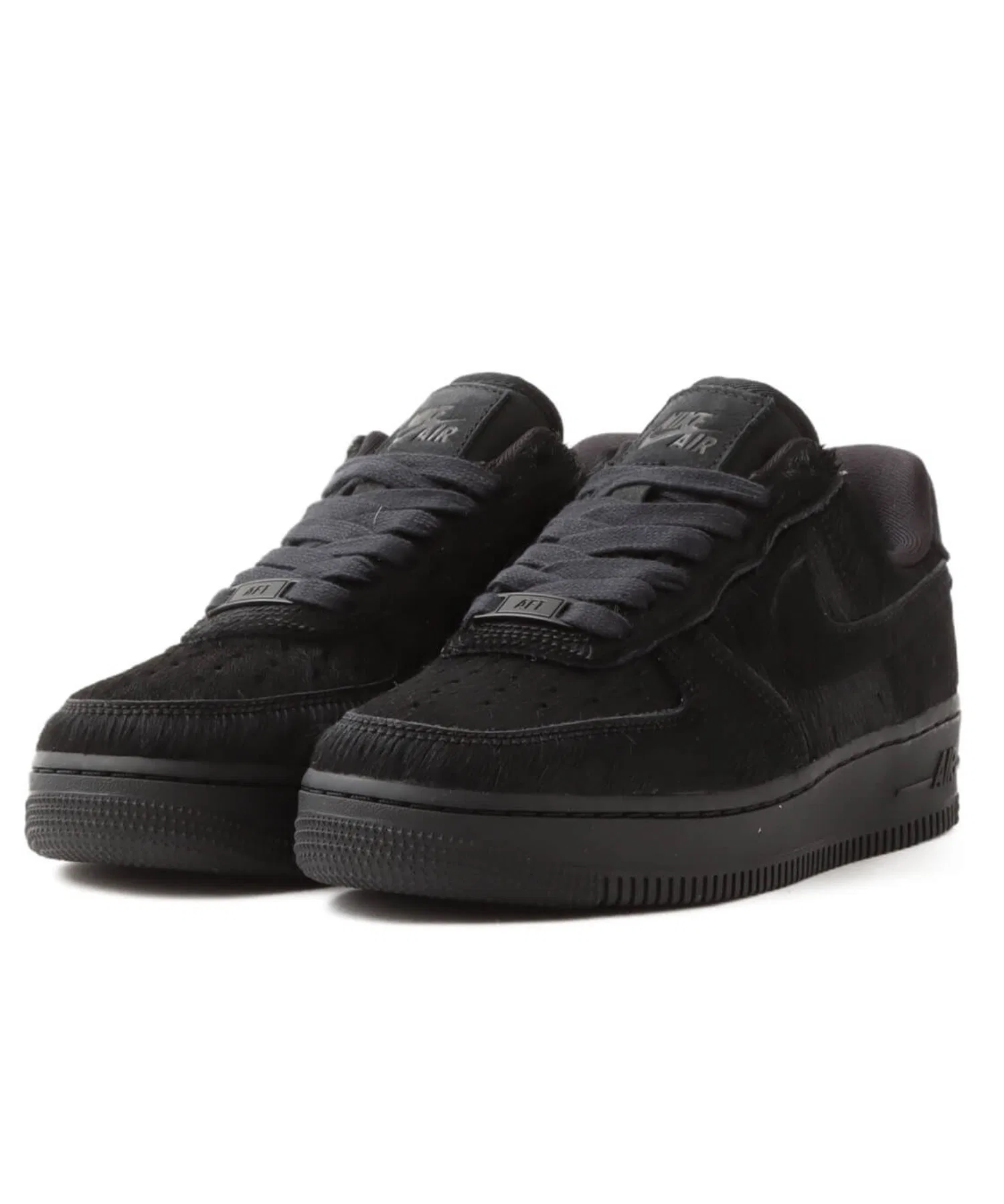 Женские кроссовки Nike Air Force 1 '07 из кожи чёрные
