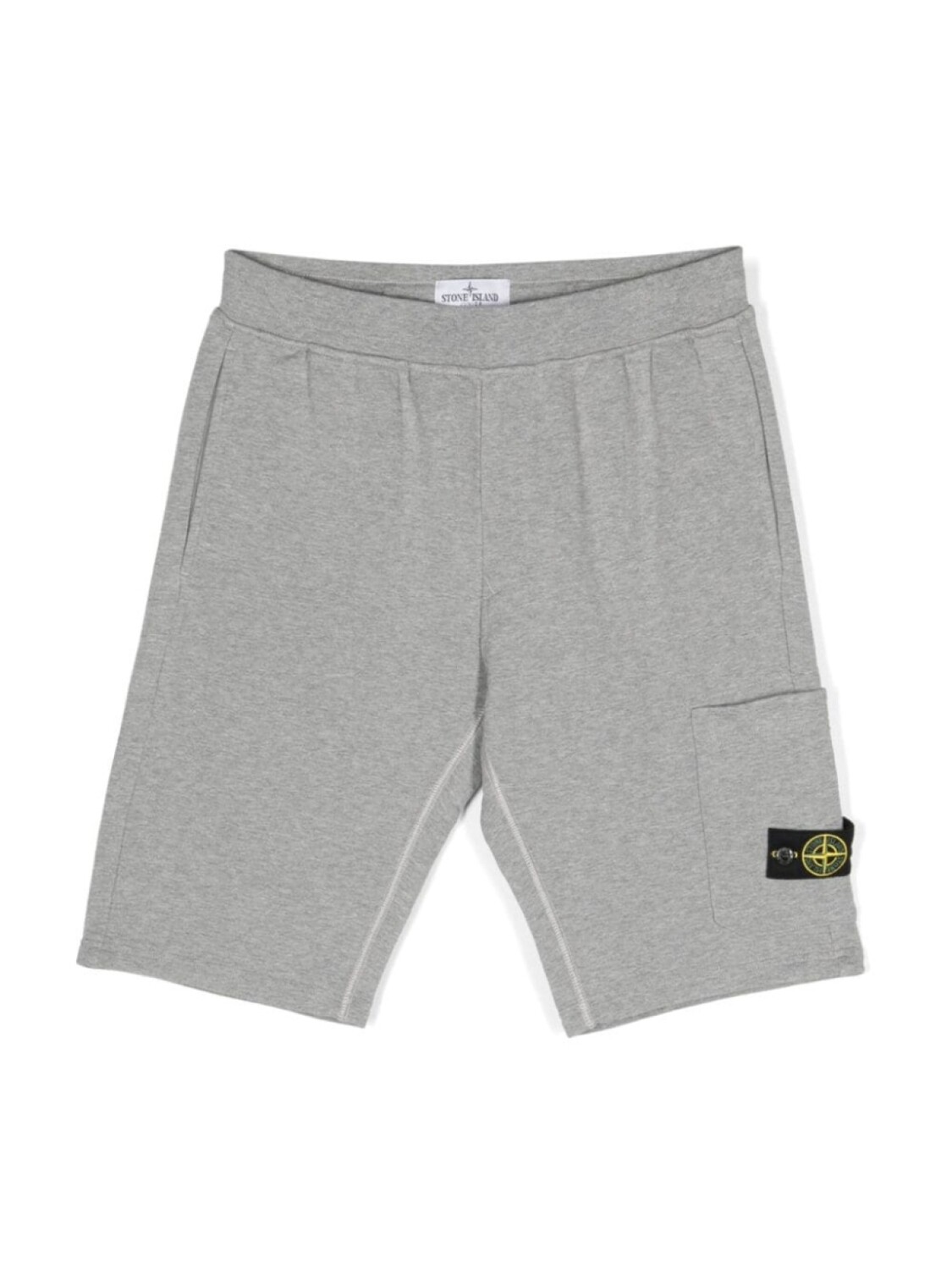 

Stone Island Junior меланжевые спортивные шорты, серый