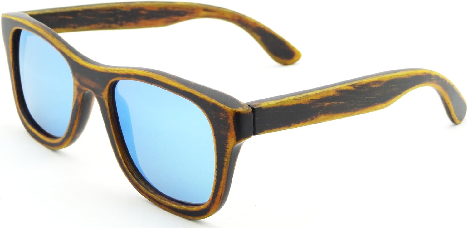 

Солнцезащитные очки SHINU ручной работы из натурального дерева с антибликовым поляризованным покрытием и бамбуковым слоем, защищающим от УФ-излучения UV400, модель Z6016 (цвет бамбука, ледяной синий), Bamboo Stain