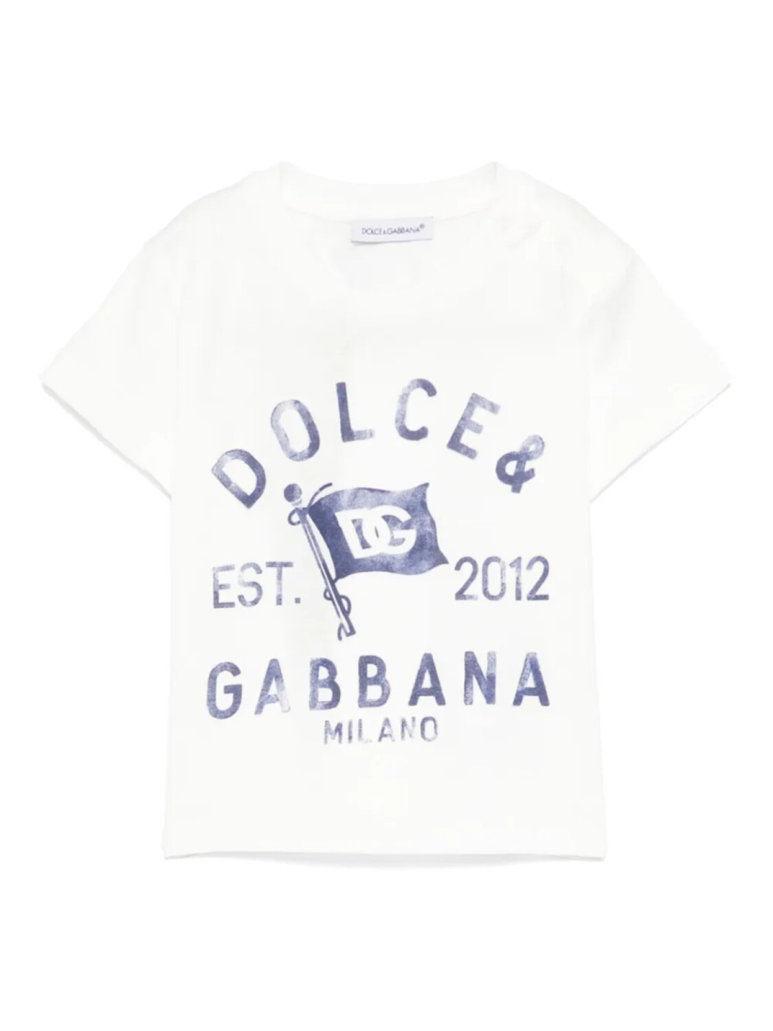 

Dolce & Gabbana Kids футболка из джерси с логотипом, белый