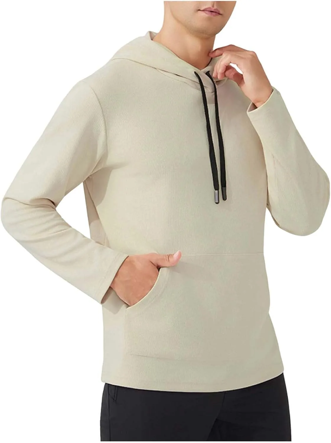 

Мужской худи с капюшоном и карманами-кенгуру Xiaojmake