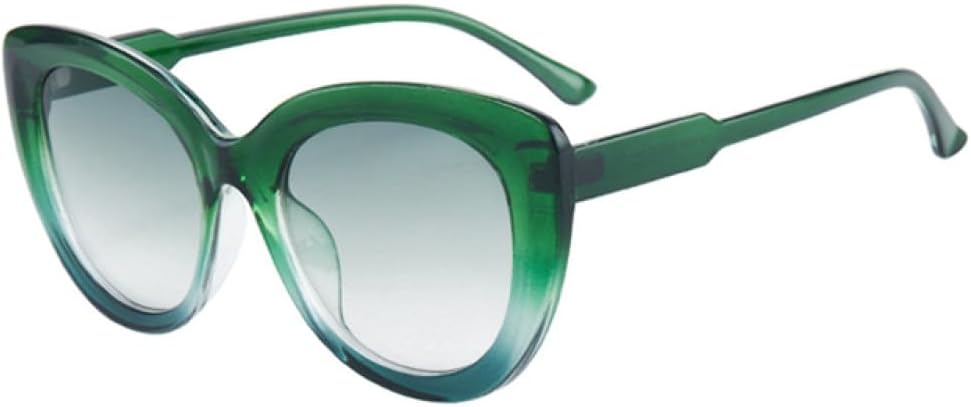 

Большие солнцезащитные очки «кошачий глаз» для женщин с градиентным переходом цвета, защита от ультрафиолета UV400, сине-зеленые солнцезащитные очки для мужчин LANGSER, Green Green Gradient