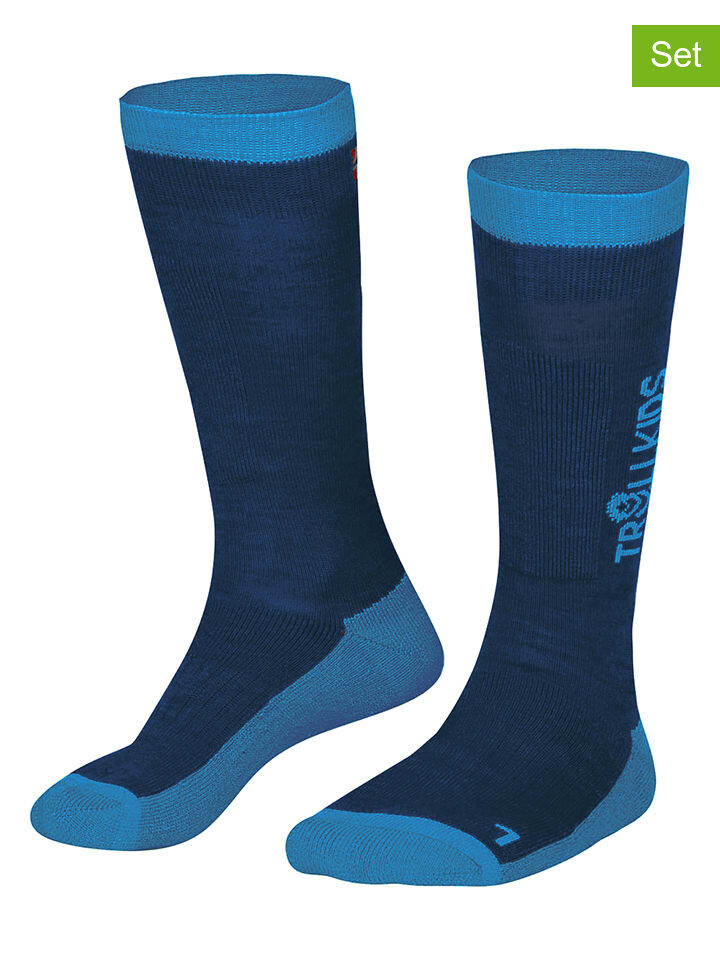 

Носки Trollkids 2er-Set: Ski-/ Snowboardsocken Kids Ski, темно-синий
