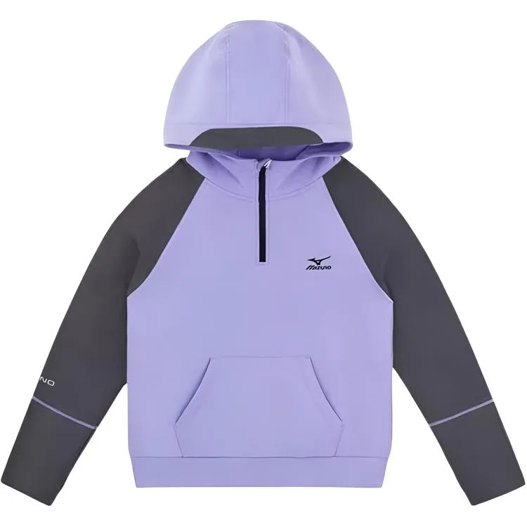 Детский худи Mizuno, фиолетовый (Fleece-Lined)