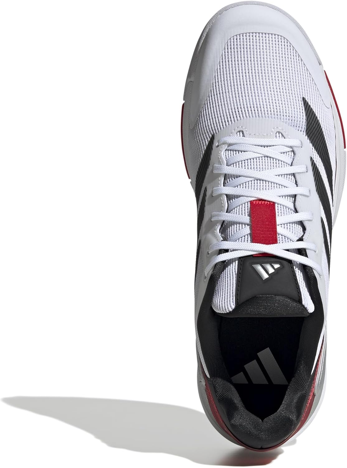 Мужские кроссовки Adidas Crazyquick Lightstrike для паддл-тенниса, белый/черный/красный — фото 2
