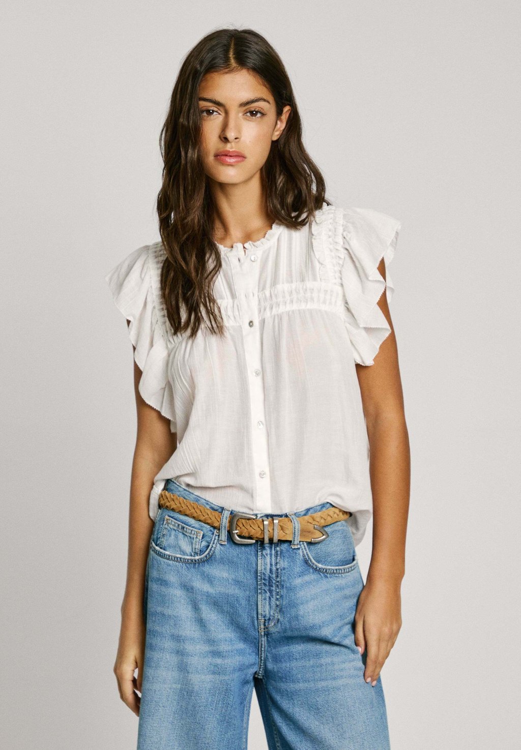 

Блуза DIALLO Pepe Jeans, слоновая кость