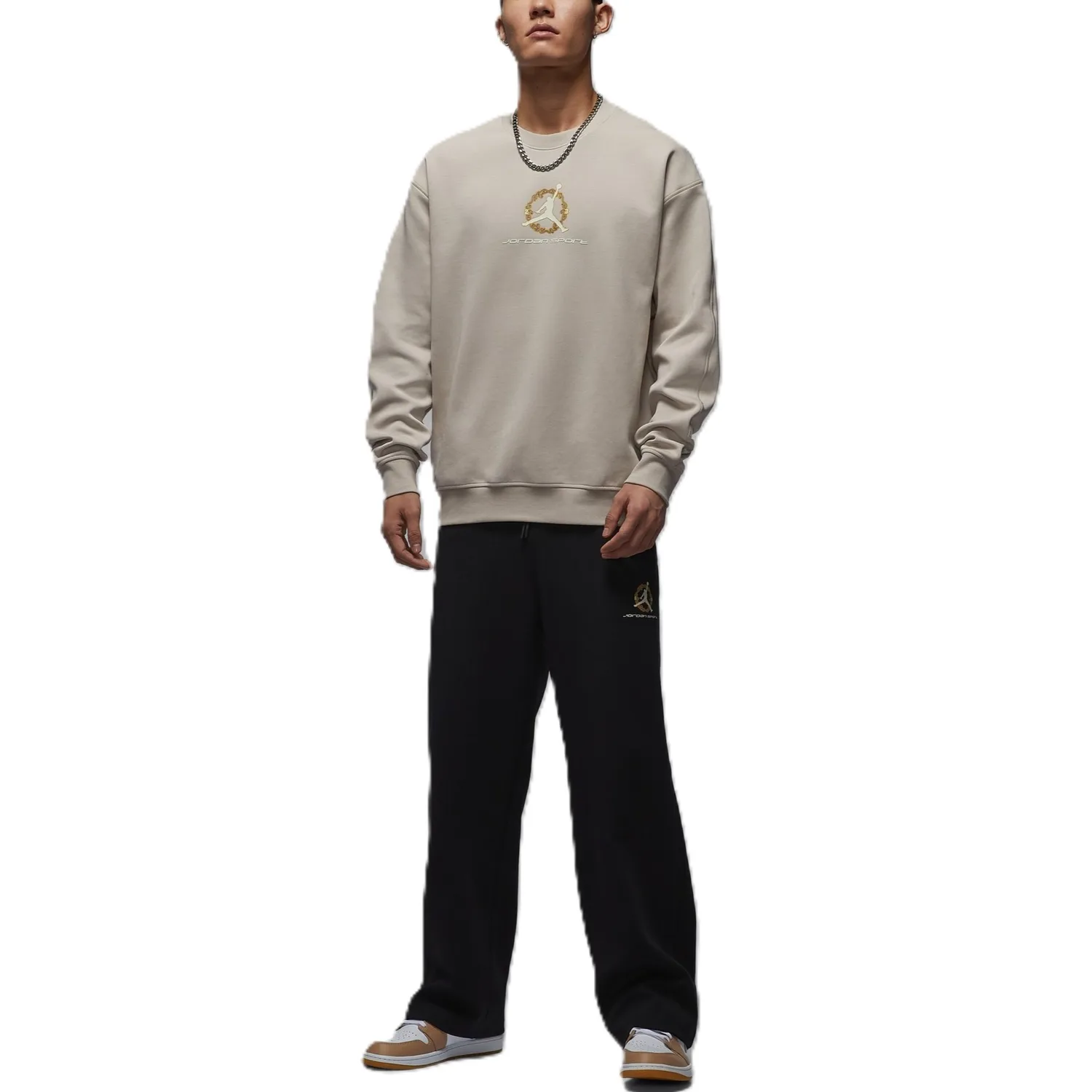 Толстовка Dri Fit мужская Jordan, Milk White — фото 4