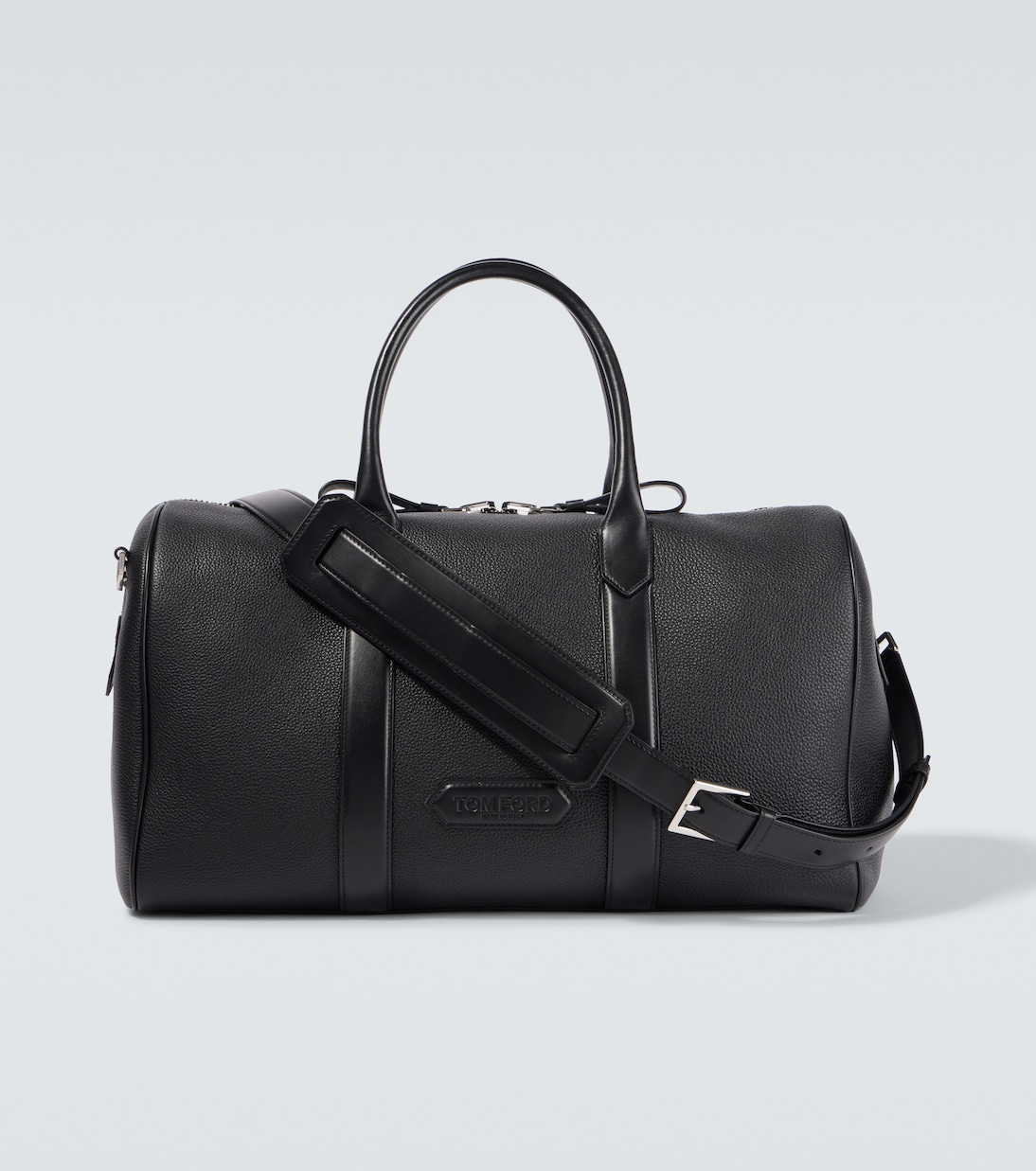 

Кожаная дорожная сумка Duffel Tom Ford, черный