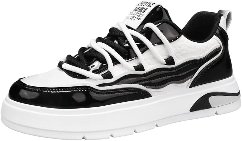 

Мужские кожаные модные кеды Hhhchpm в уличном стиле, низкие скейтбордические туфли, удобные, не скользящие, на шнуровке, прочные кроссовки для активного отдыха на открытом воздухе, белый