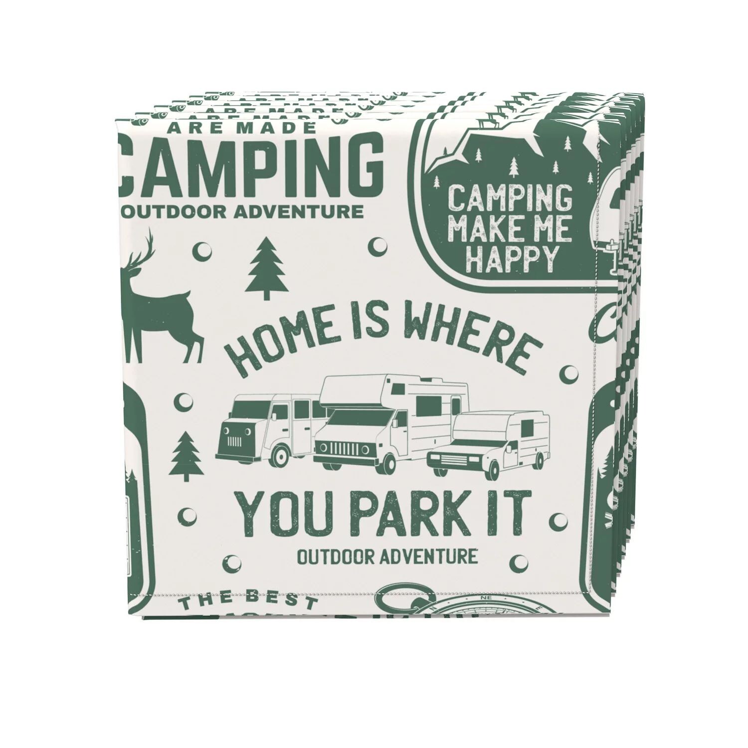 

Набор салфеток, 100 % полиэстер, набор из 4 шт., 18x18 дюймов, RV Camping Life