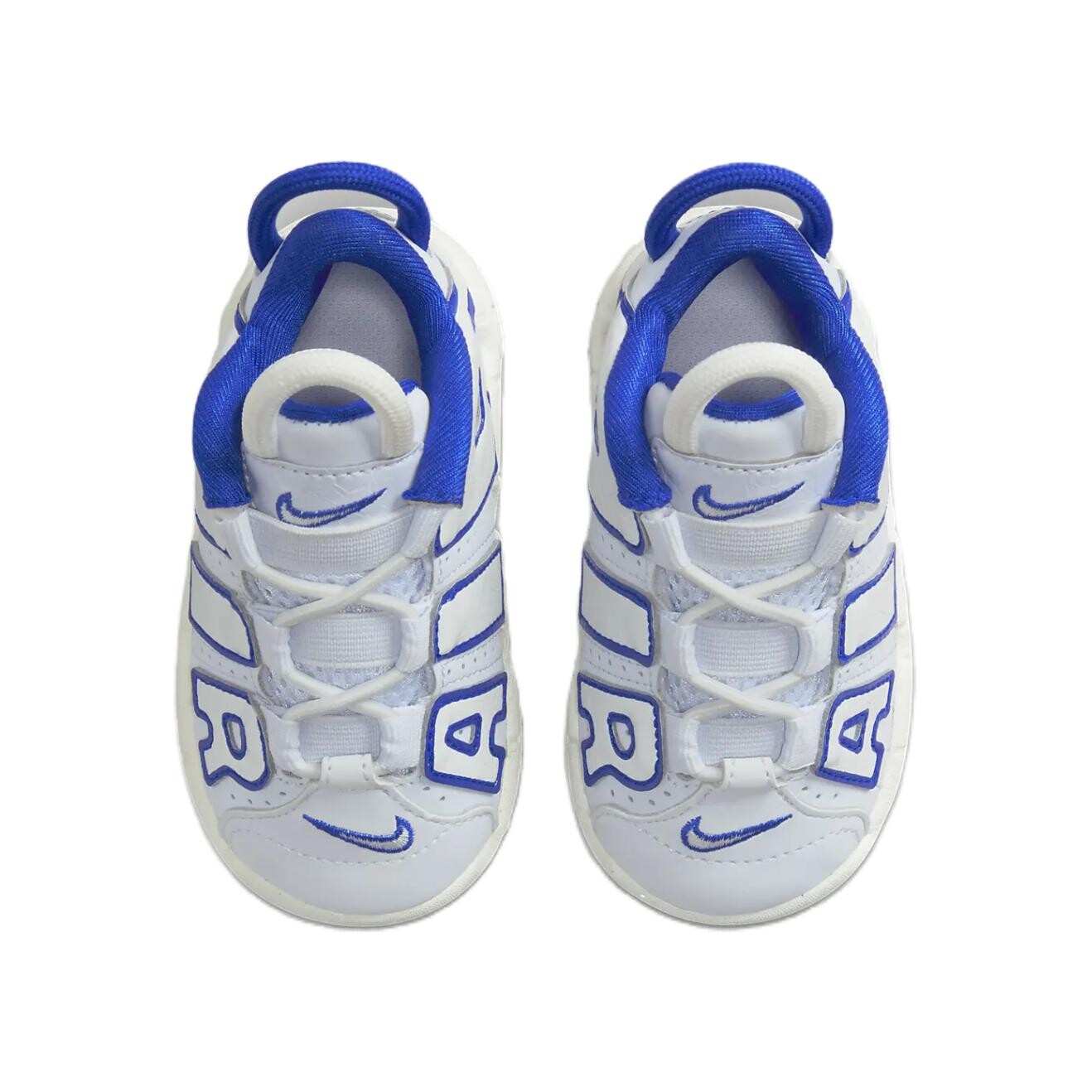 Кроссовки Nike Air More Uptempo TD 'White Royal', белый/синий — фото 4