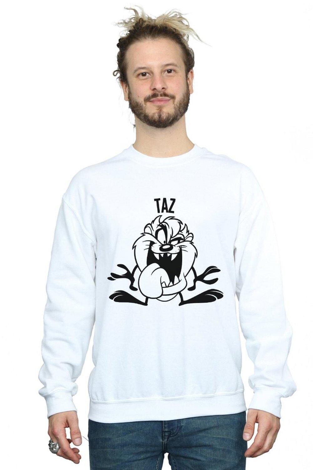 

Толстовка с большой головой Taz Looney Tunes, белый
