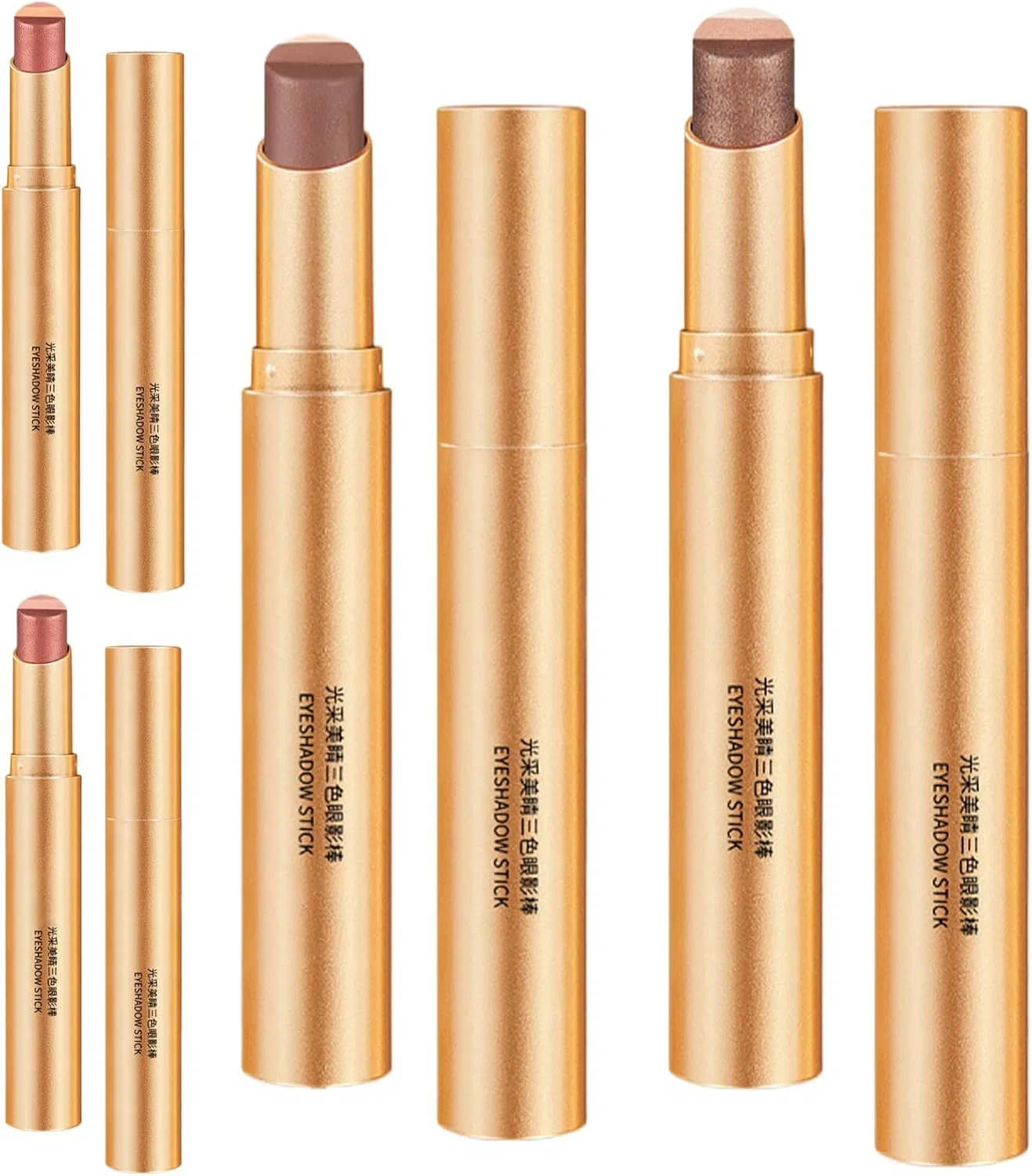 Набор теней для век Gradient Eyeshadow Pencil Cream Stick, 4 шт., водостойкие, мерцающие
