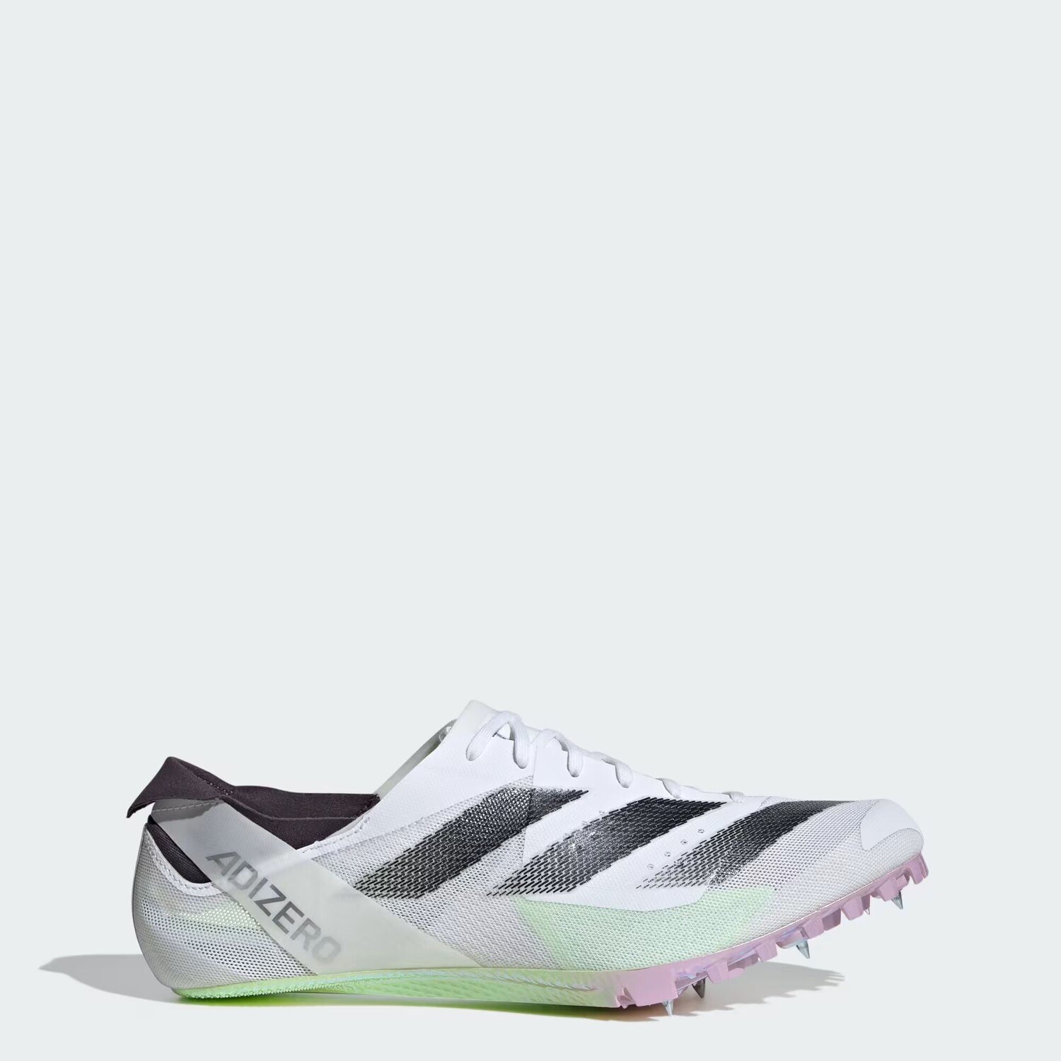 

Легкоатлетические кроссовки Adizero Finesse Adidas, цвет Cloud White/Core Black/Green Spark