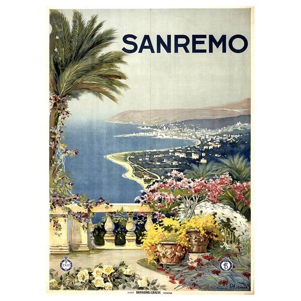 

Картина на холсте LegendArte Sanremo, многоцветный