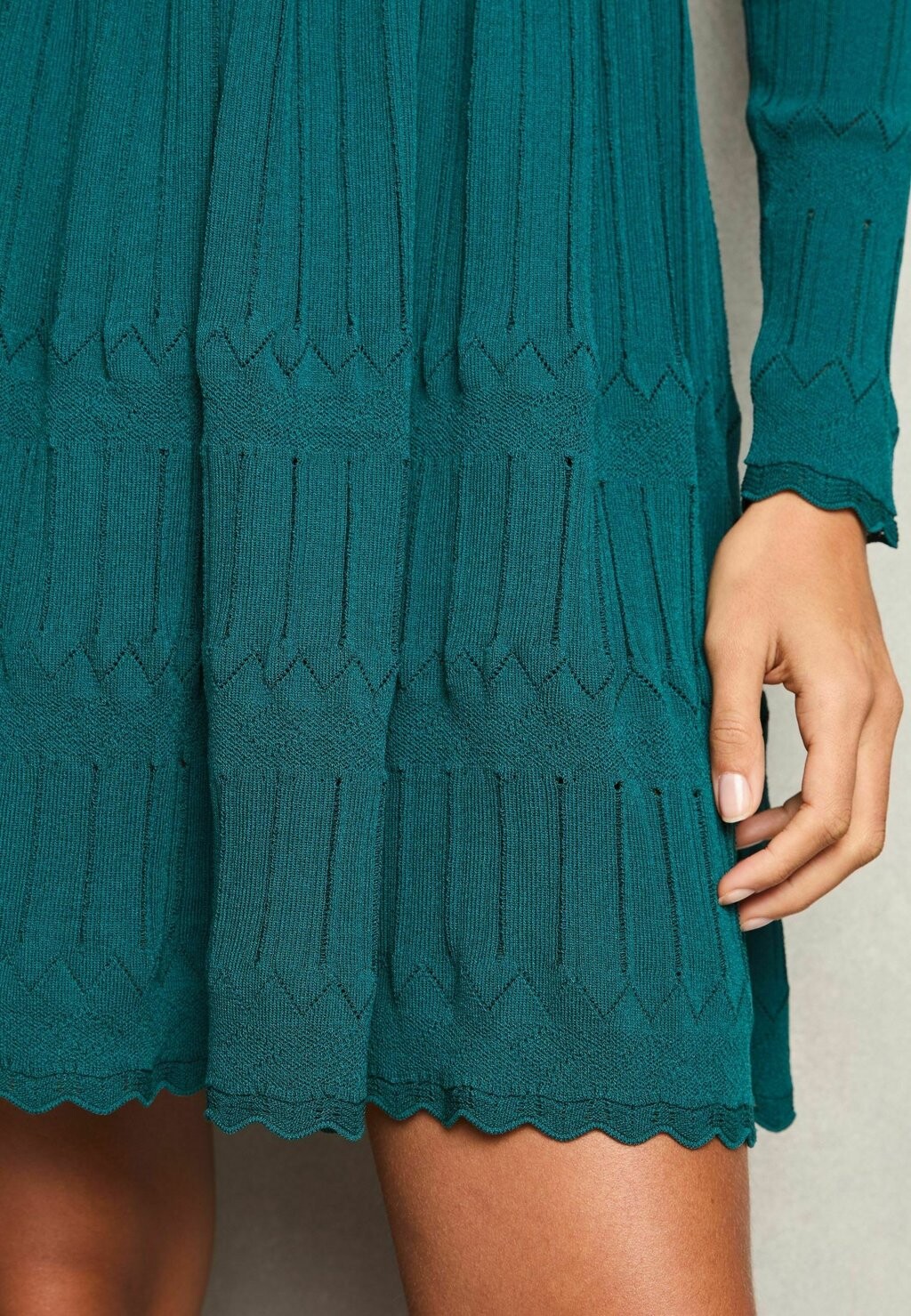 

Платье-джемпер STITCH DETAIL LANTERN Lipsy, зеленый
