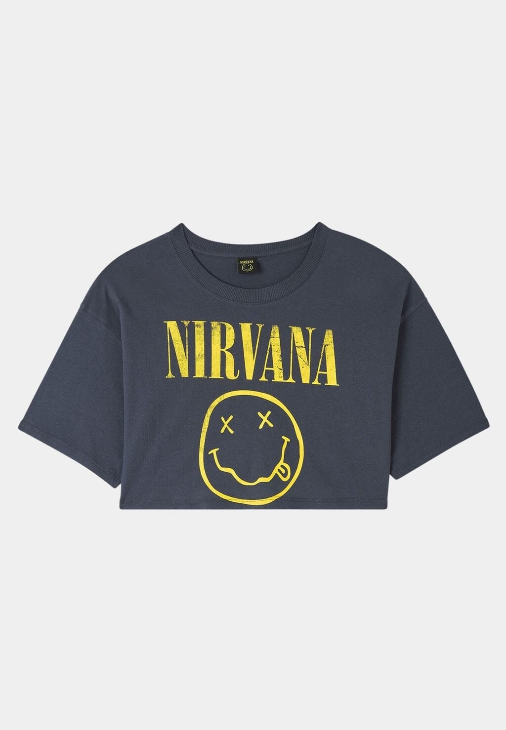 

Футболка с принтом CROP STAMPA NIRVANA Terranova, антрацит