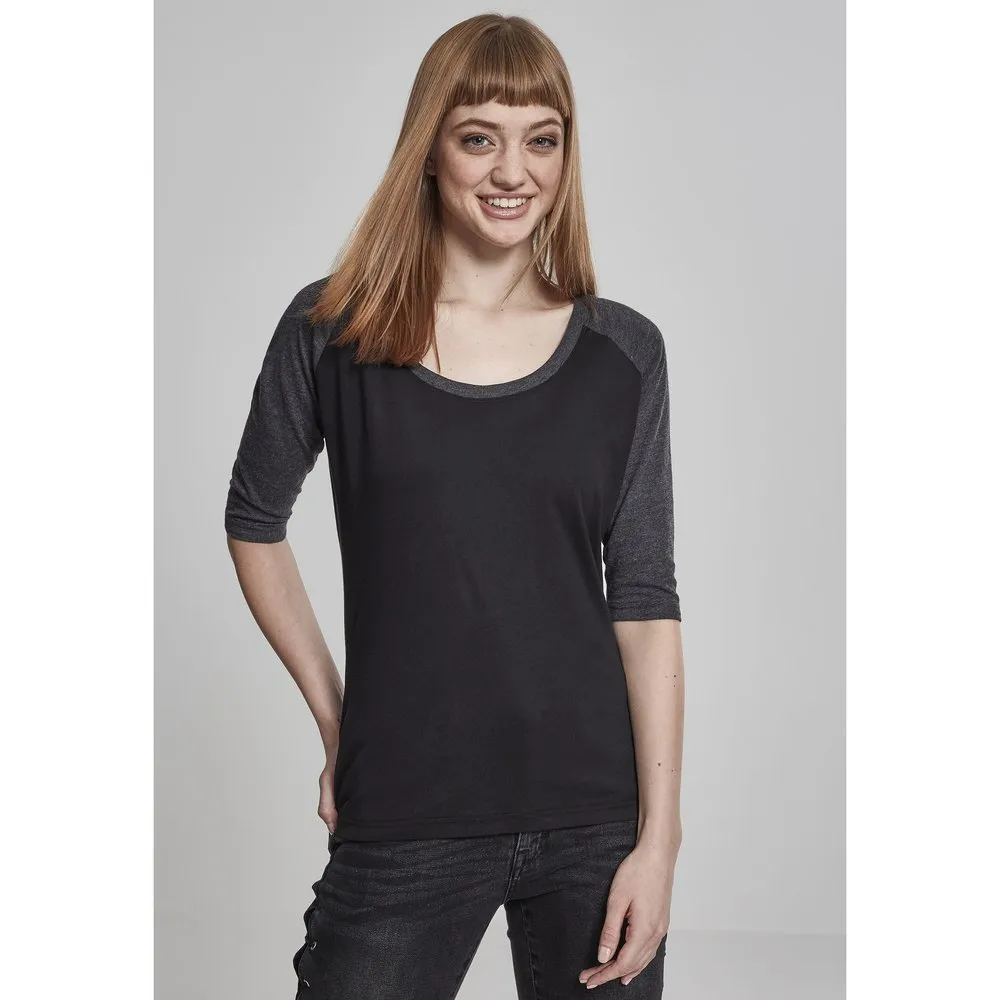 

Футболка Urban Classics S Raglan 3/4 sleeve, черный