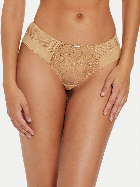 

Женские трусы бразилиана Fleurs Signature C12Q40 Chantelle, бежевый