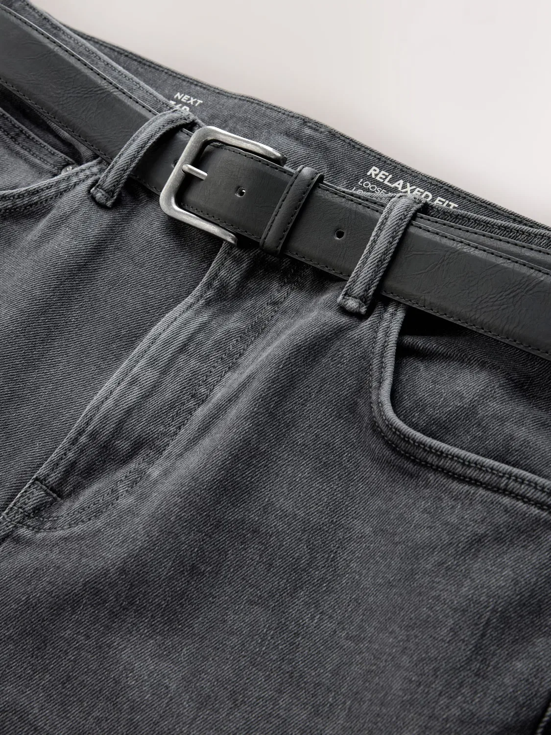 Джинсы Next Regular Jeans серого цвета — фото 3
