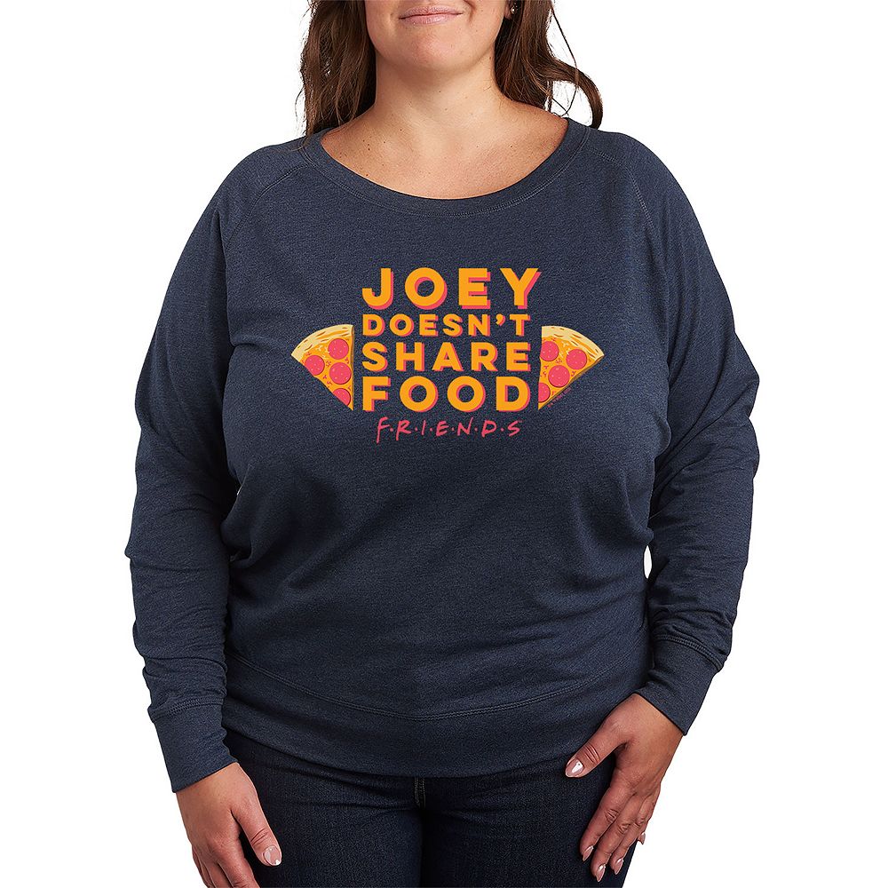 

Футболка Plus Size Friends Joey не делится едой с рисунком Licensed Character, цвет Heather Indigo