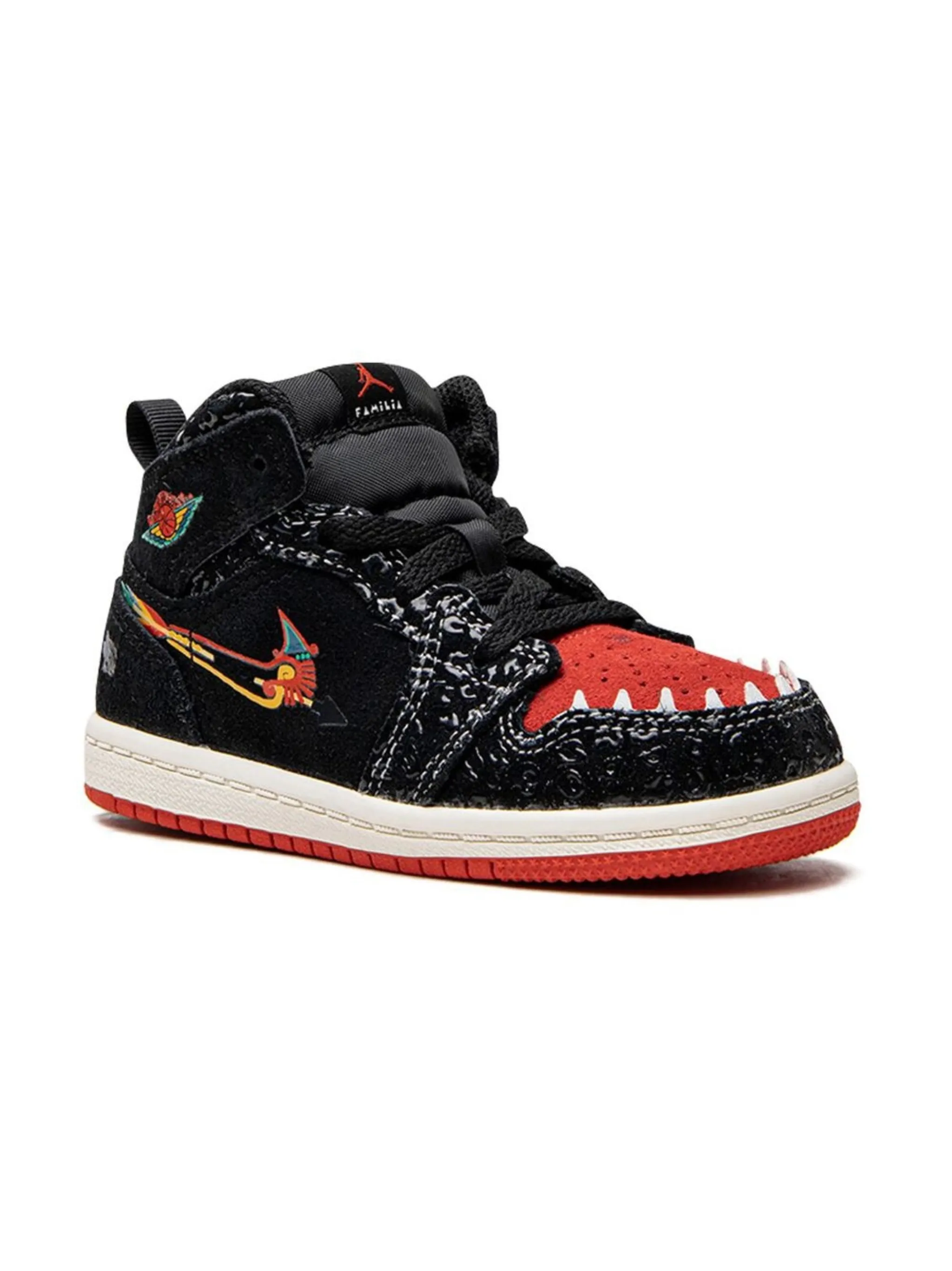 

Кроссовки Air Jordan 1 Mid SE SIEMPRE Familia Jordan Kids, черный