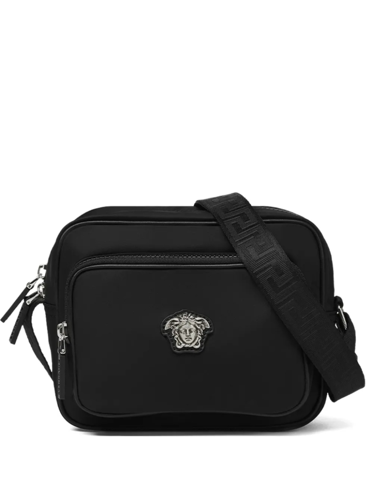 

Сумка-мессенджер с пластиной Versace La Medusa, черный