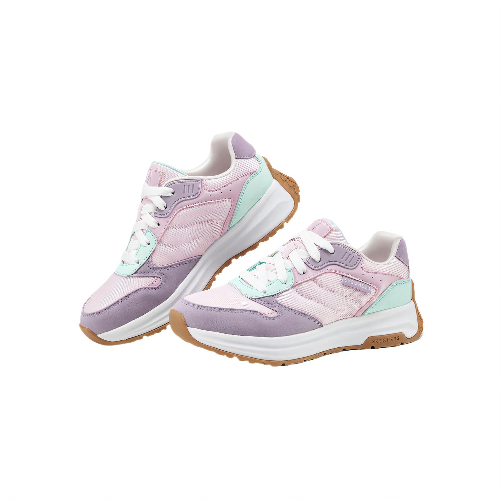 Skechers Kids Детские кроссовки с низким верхом, амортизирующие, износостойкие, вишнево-розовые, для повседневной носки — фото 3