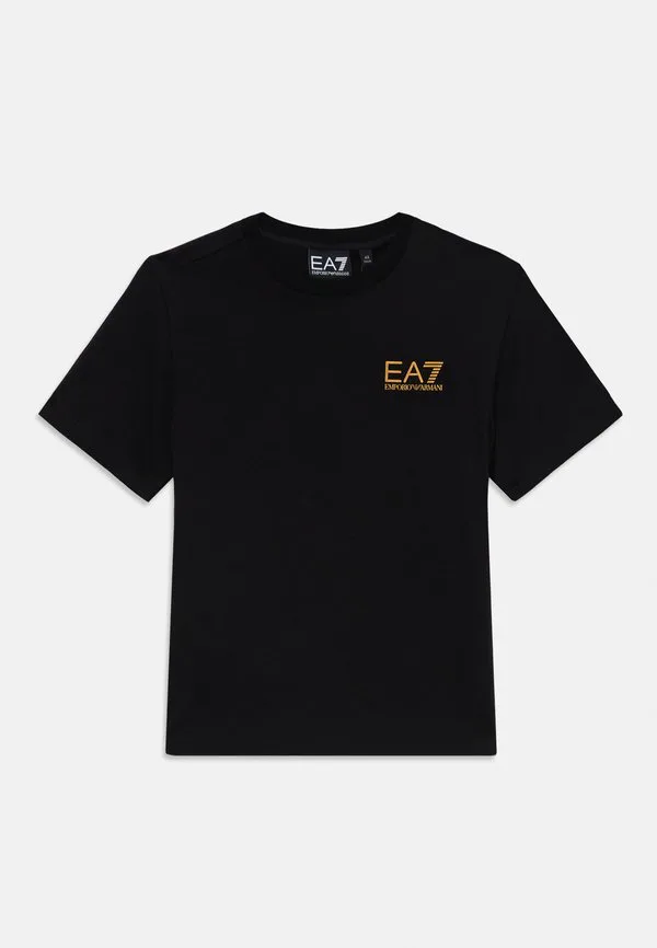 Базовая футболка унисекс Ea7 Emporio Armani, Black/Gold-Coloured