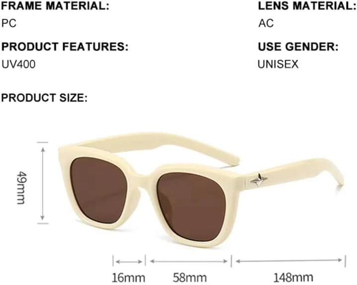 

Солнцезащитные очки в стиле ретро для женщин и мужчин, винтажные солнцезащитные очки с защитой от УФ-излучения UV400 для использования на открытом воздухе HCPIHF, 4