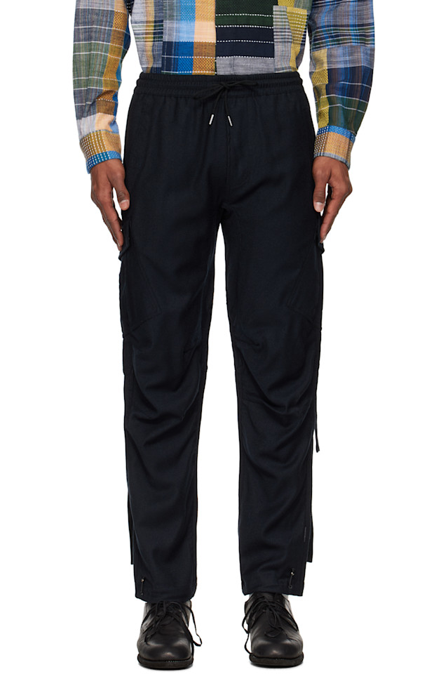 

6068 грузовые брюки из мериносовой шерсти Maharishi, черный