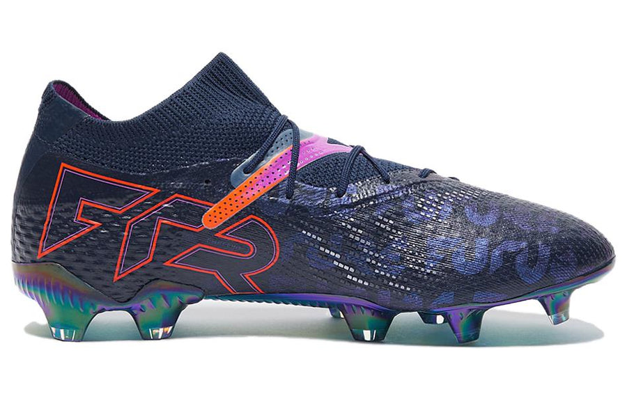 Кроссовки PUMA Future 7 Ultimate FG/AG Soccer Cleats 'Navy Pink Red', синий — фото 2