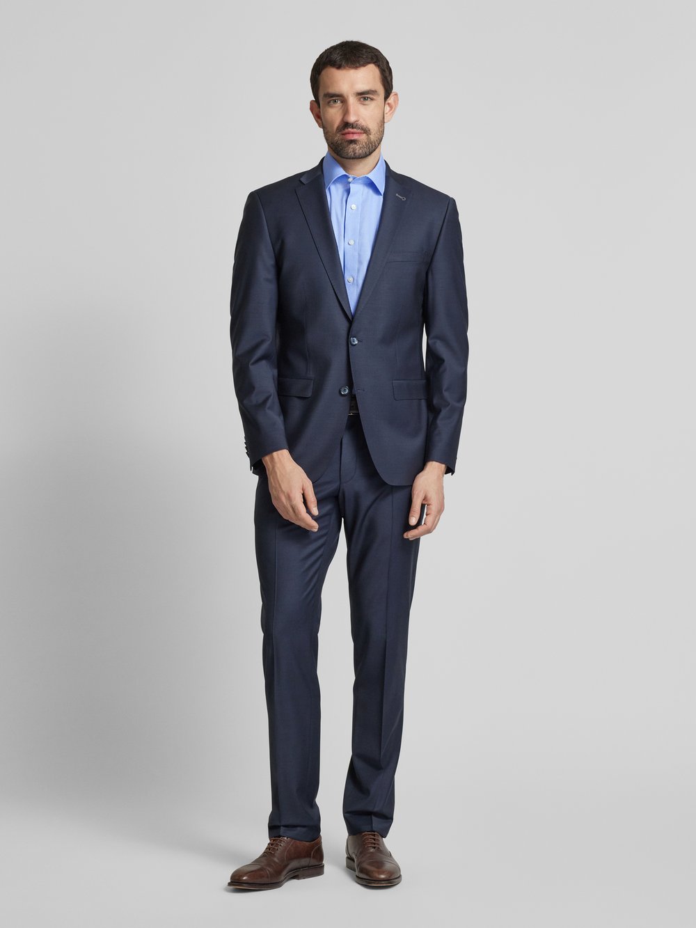 

Рубашка делового покроя Modern Fit с планкой на пуговицах OLYMP, синий