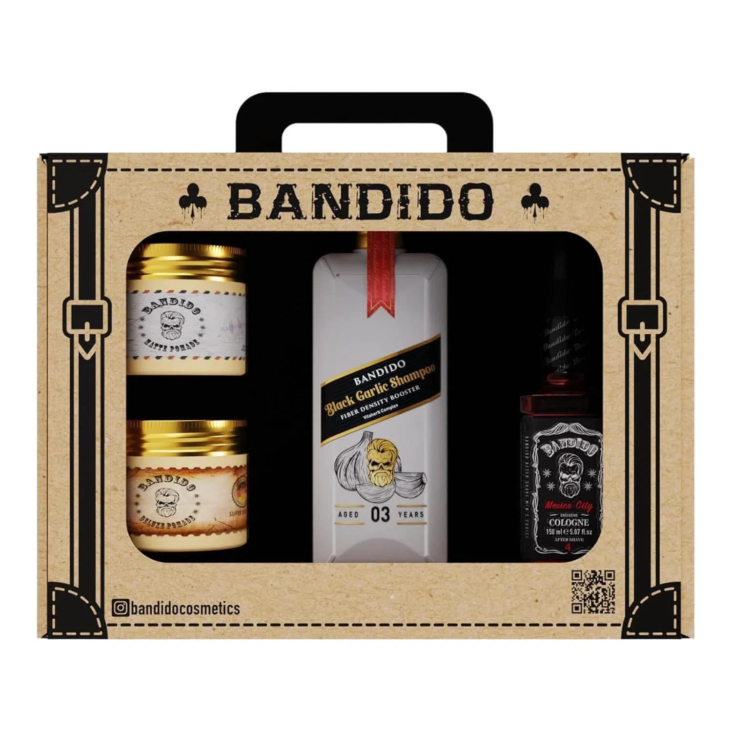 Мужской подарочный набор для ухода и стайлинга Bandido Care & Style, 4 предмета Bandido