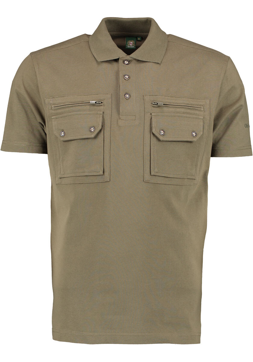

Поло OS Trachten Fuzao, цвет khaki/schlamm