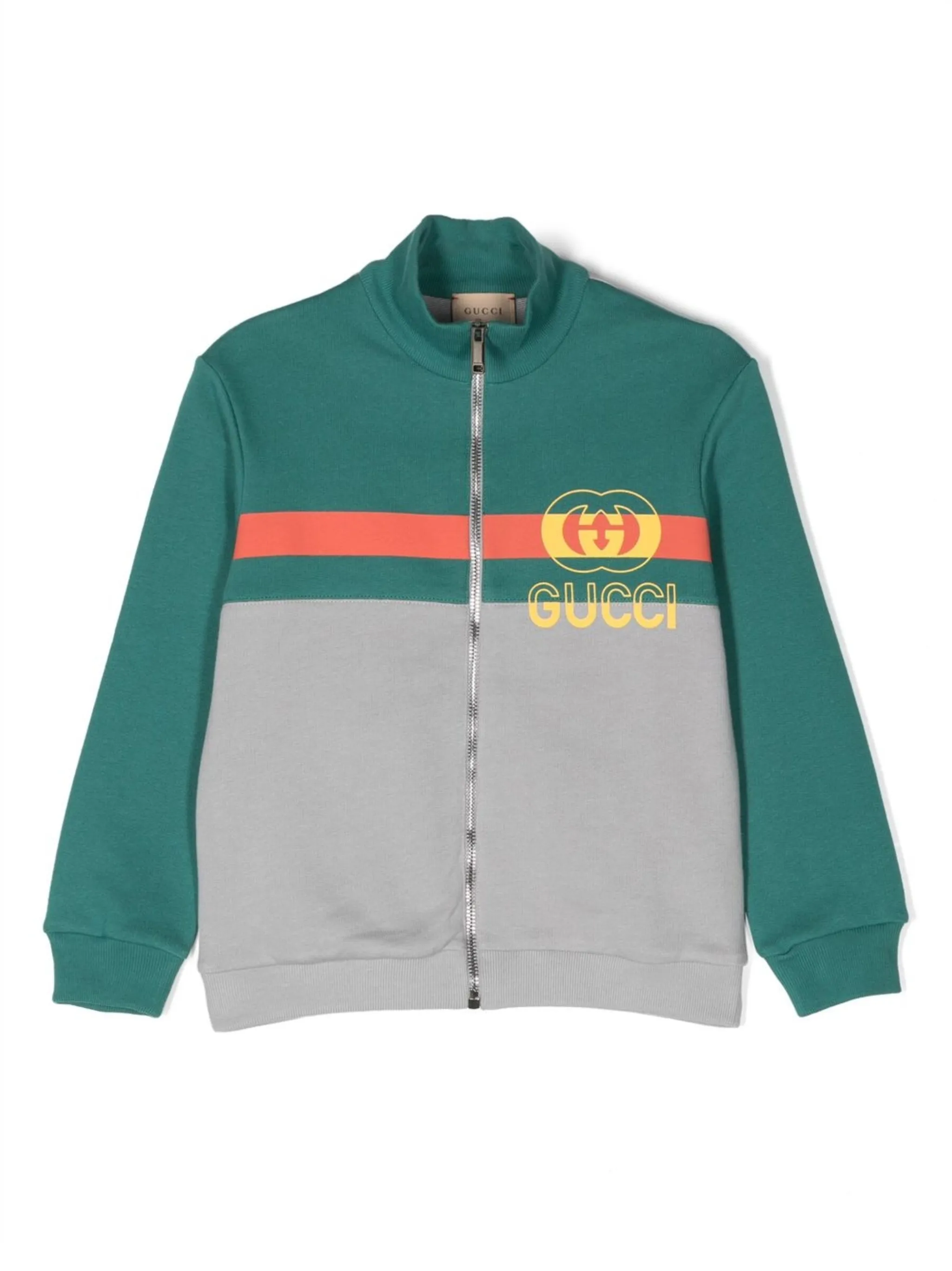 

Спортивная куртка с логотипом Gucci Kids, зеленый