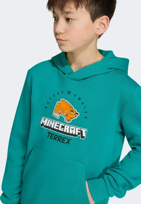 Толстовка Adidas Sportswear Minecraft Terrex Hoodie, зелёный — фото 3