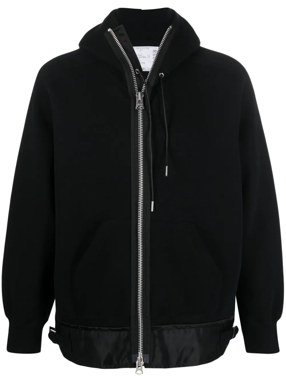

Худи на молнии SACAI, черный