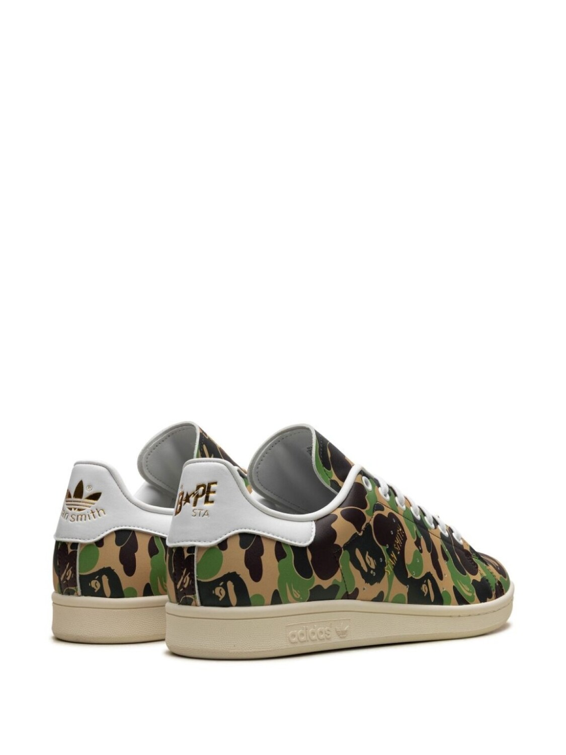 adidas кроссовки Stan Smith 'A Bathing Ape - ABC Camo', зеленый — фото 3