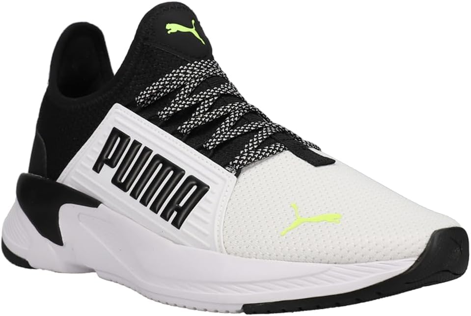 Мужские слипоны Puma Softride Premier, белый/желтый — фото 2