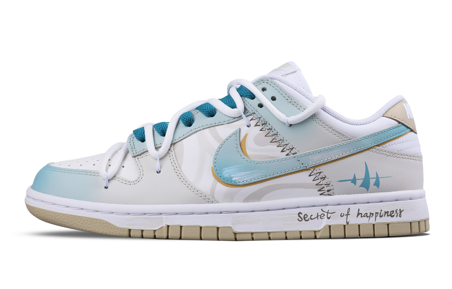 

Кроссовки Nike Dunk Skateboarding Shoes Men Low-top Blue, цвет Blue Sea Secret Language