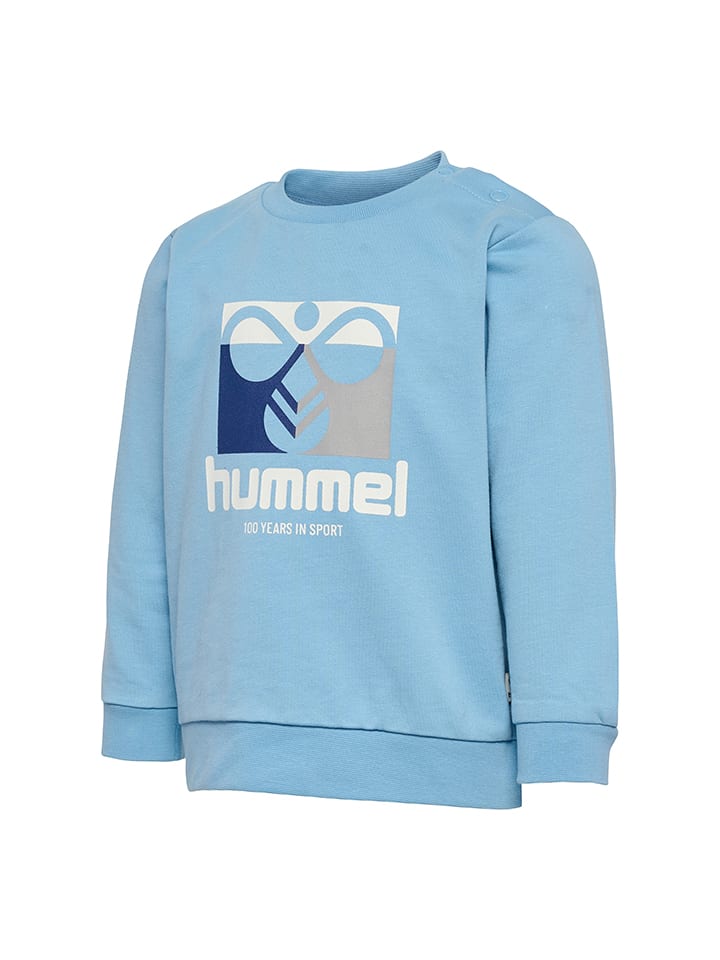 Hummel Толстовка "Лайм" светло-голубого цвета — фото 2