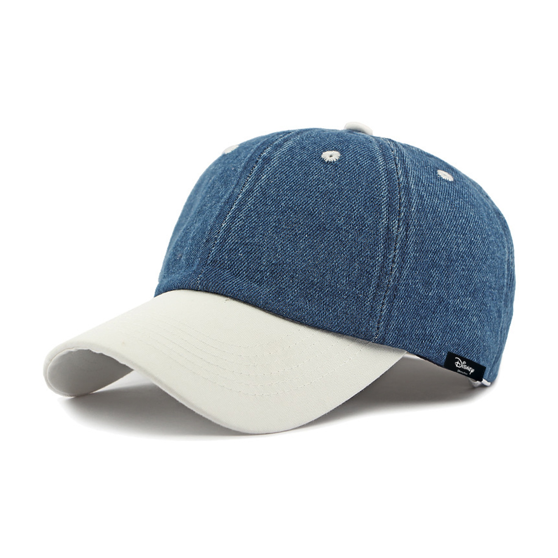

Disney Хлопковая бейсболка унисекс, Blue with White Hat Brim