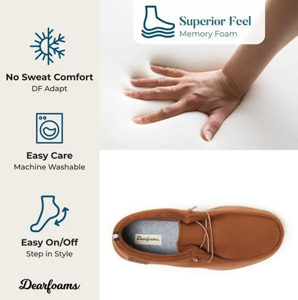 Мужские ботинки Dearfoams Bennett с амортизирующей стелькой для использования в помещении и на улице