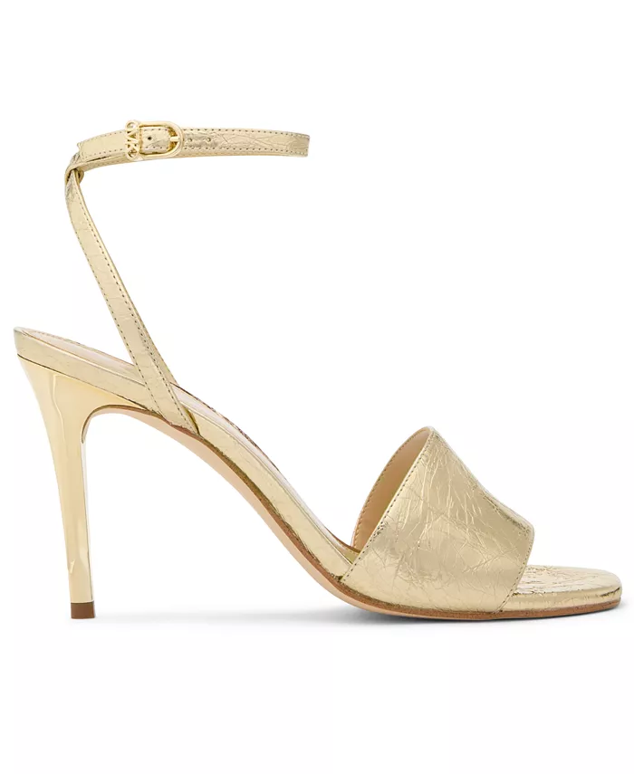 Женские босоножки на каблуке Michael Kors Elyse Michael Kors, золото — фото 2
