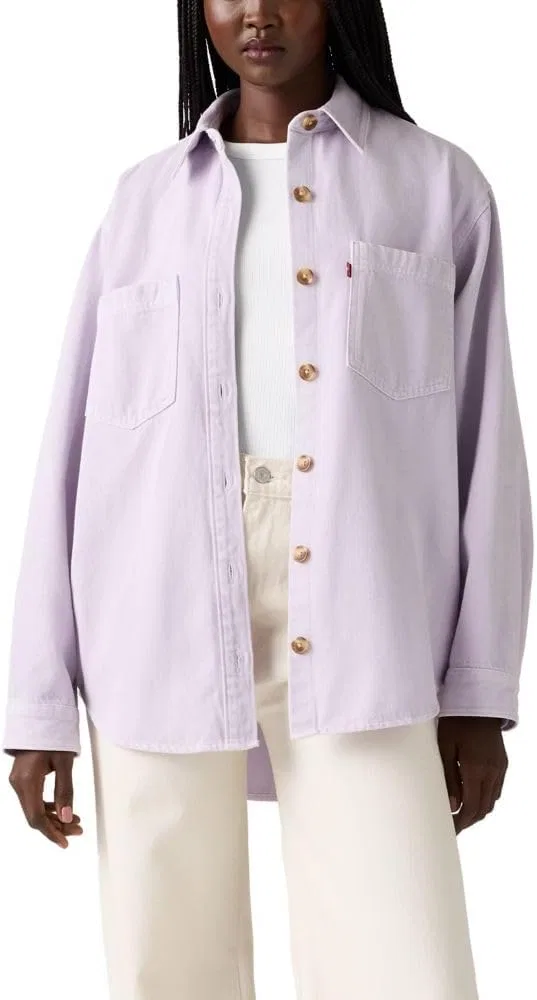 Овершатц классический, Iris Overshirt, Levi's, лаймовый — фото 4