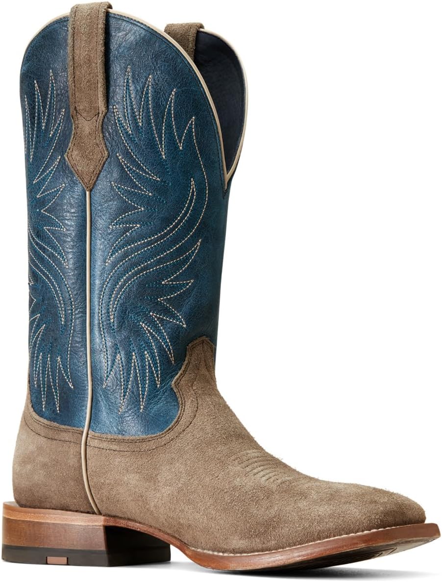 Мужские вестерн-сапоги Ariat Circuit Rockridge, Smokey Roughout/Ocean Blue — фото 3