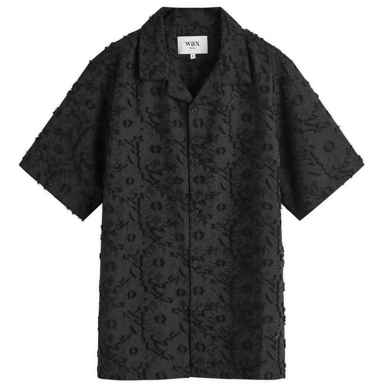 

Рубашка с коротким рукавом Wax London Didcot Floral Textured Vacation Shirt, черный