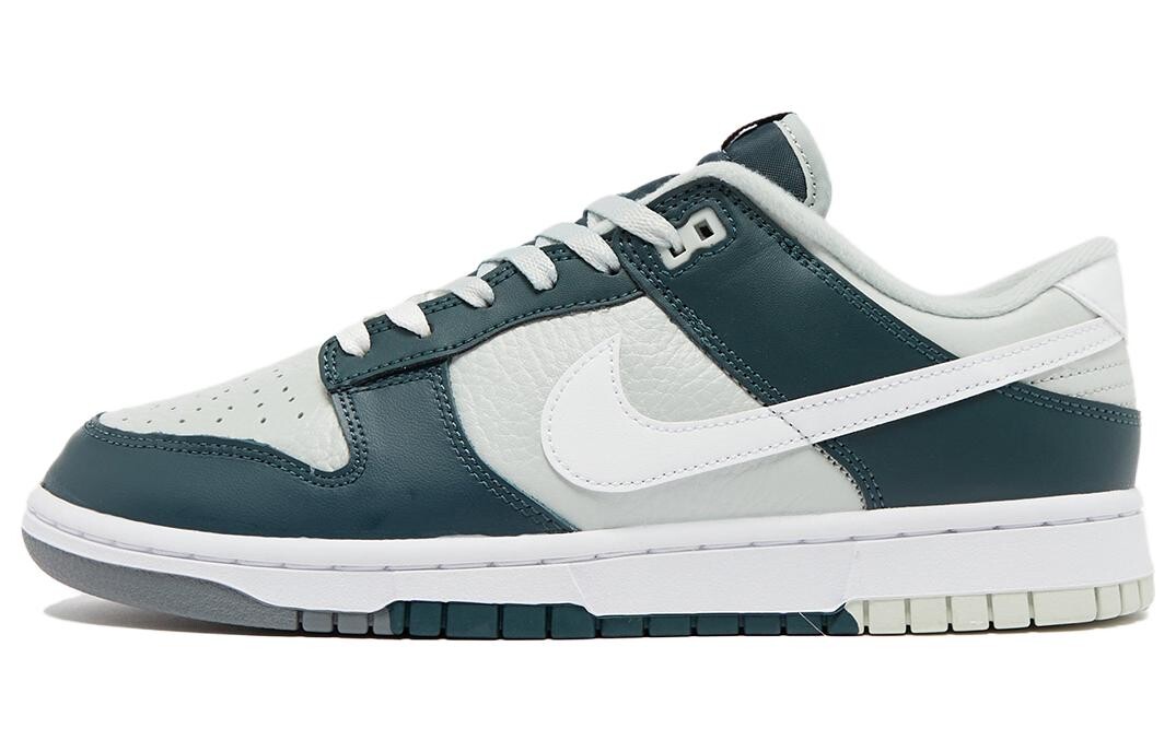 

Мужские кроссовки для скейтбординга Nike Dunk Low, белый и зеленый