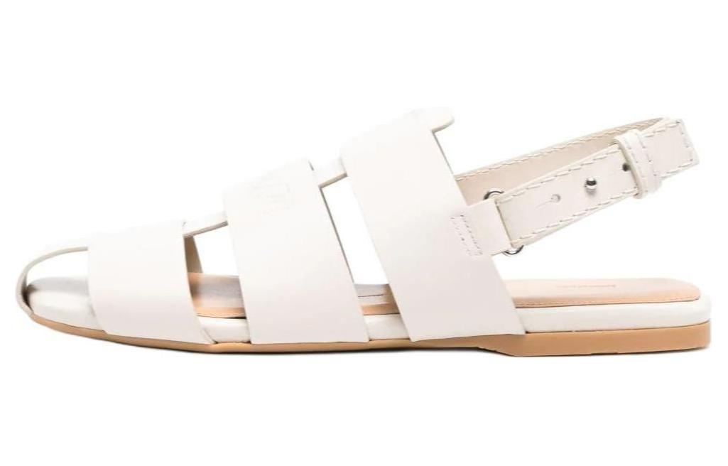 Сандалии-слингбэки рыбацкие из кожи JW Anderson, белые